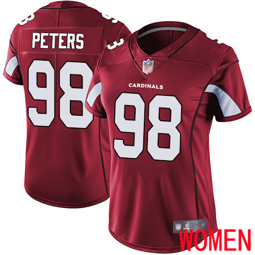 Arizona Cardinals Limited Red Women Corey Peters Home Jersey NFL Football #98 Vapor Untouchable->arizona cardinals->NFL Jersey